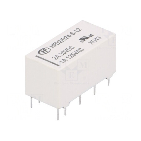 Releu Electromagnetic DPDT 24VDC 3A 125VAC PCB | Electronic-mag.ro | Componente Electronice