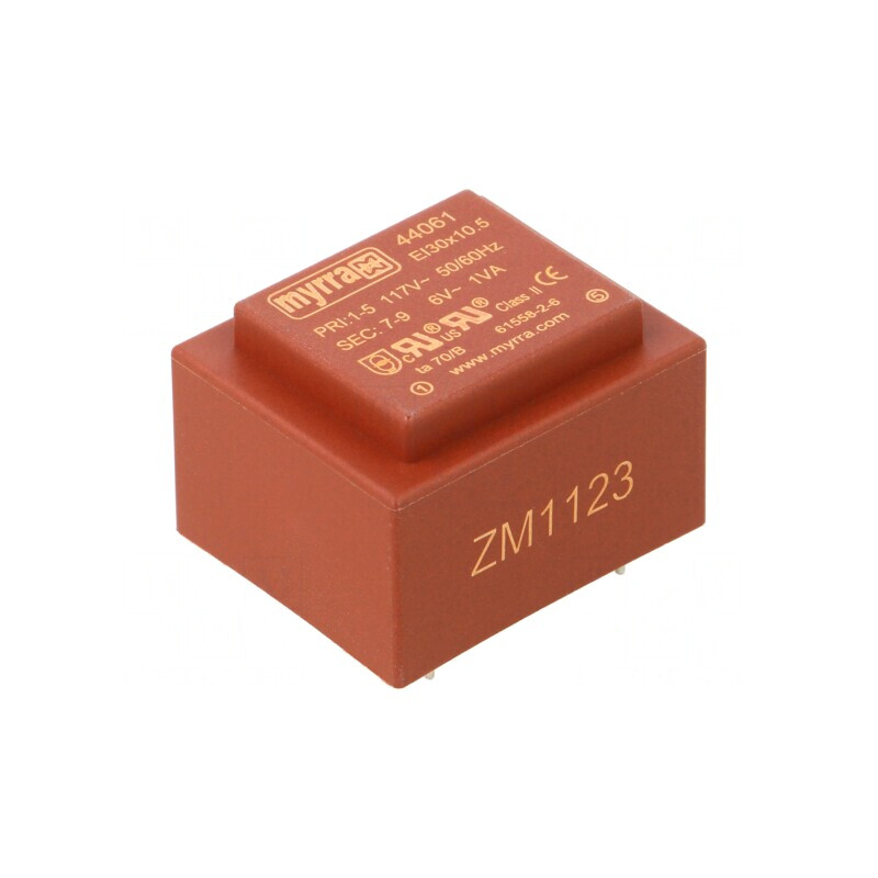 Transformator Încapsulat 1VA 117V 6V PCB | Electronic-mag.ro | Componente Electronice