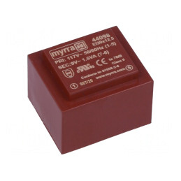Transformator Încapsulat 1,5VA 117VAC 9V 167mA PCB | Electronic-mag.ro | Componente Electronice