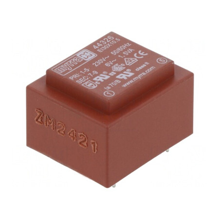 Transformator încapsulat 1,5VA 230V 6V 250mA PCB | Electronic-mag.ro | Componente Electronice