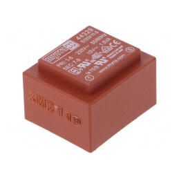 Transformator încapsulat 1,5VA 230VAC 15V 100mA PCB | Electronic-mag.ro | Componente Electronice