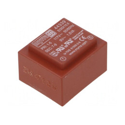 Transformator Încapsulat 1,5VA 9V 167mA PCB 117VAC | Electronic-mag.ro | Componente Electronice