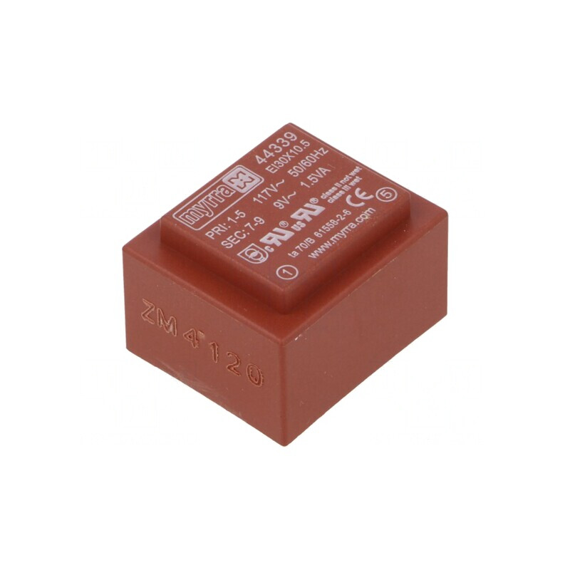 Transformator Încapsulat 1,5VA 9V 167mA PCB 117VAC | Electronic-mag.ro | Componente Electronice