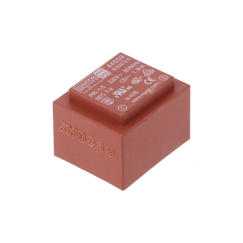 Transformator Încapsulat 12V 150mA PCB 1.8VA 230VAC | Electronic-mag.ro | Componente Electronice