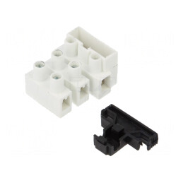 Regletă de conexiuni terminal cu şurub 2,5mm2 450V 3 piste | Electronic-mag.ro | Componente Electronice