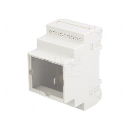 Carcasă pentru Șină DIN Polistiren Gri 90x52x65mm | Electronic-mag.ro | Componente Electronice