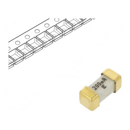 Siguranţă: siguranţă; ultra-rapid; 200mA; 125VAC; 125V; 125VDC; SMD