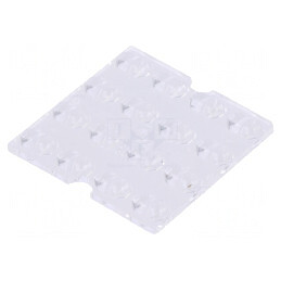 Lentilă LED Pătrată Transparentă PMMA | Electronic-mag.ro | Componente Electronice