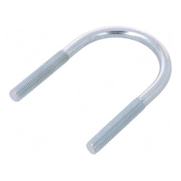 Bridă U Oțel Zinc 53mm Fixare Țevi | Electronic-mag.ro | Componente Electronice