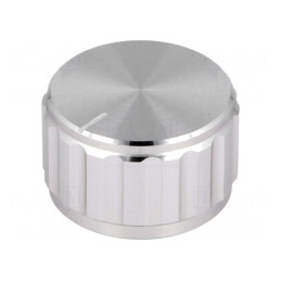 Buton Rotativ cu Indicator Aluminiu 25x15mm 6,35mm Axel | Electronic-mag.ro | Componente Electronice