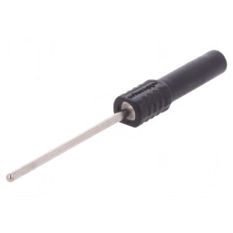 Soclu Banană 4mm 20A Negru | Electronic-mag.ro | Componente Electronice