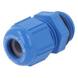 Garnitură Etanșare M16 IP68 Poliamidă Albastră | Electronic-mag.ro | Componente Electronice