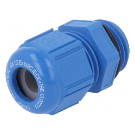 Garnitură Etanșare M16 IP68 Poliamidă Albastră | Electronic-mag.ro | Componente Electronice