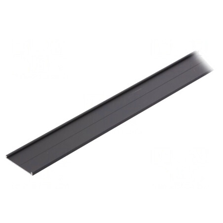 Carcasă de protecție neagră din aluminiu anodat 1m VARIO30-09 | Electronic-mag.ro | Componente Electronice