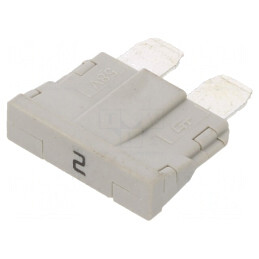 Siguranță Auto 2A 250V 58V 19mm UNIVAL | Electronic-mag.ro | Componente Electronice