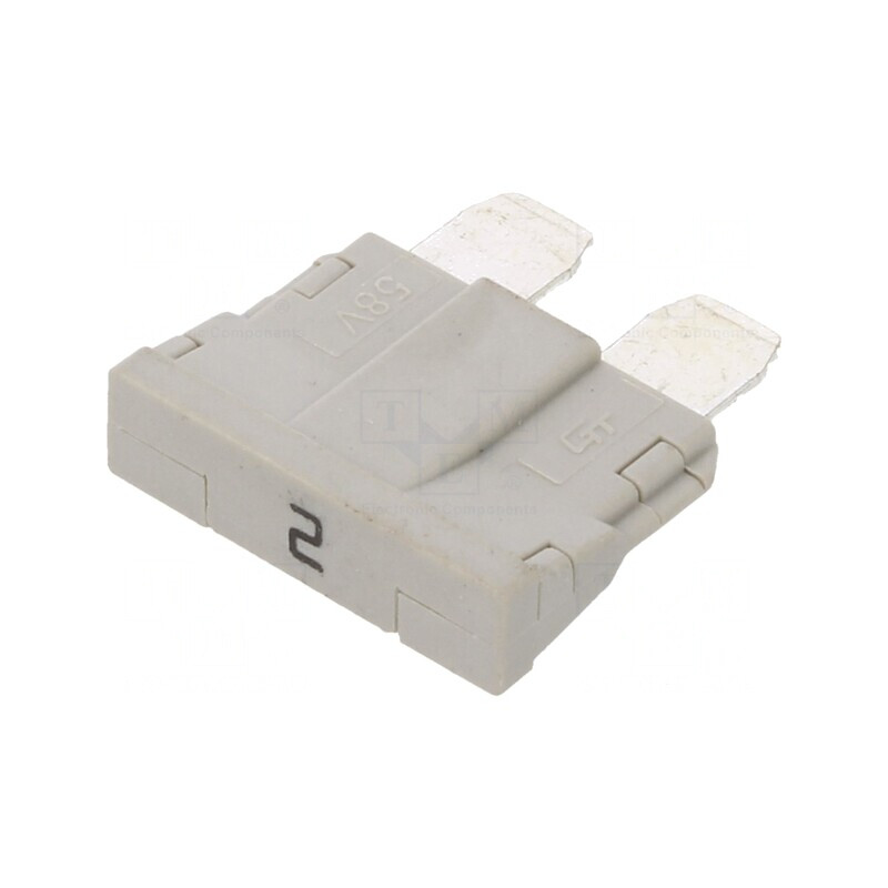 Siguranță Auto 2A 250V 58V 19mm UNIVAL | Electronic-mag.ro | Componente Electronice