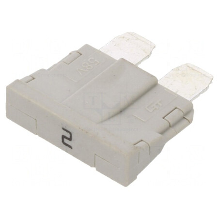 Siguranță Auto 2A 250V 58V 19mm UNIVAL | Electronic-mag.ro | Componente Electronice