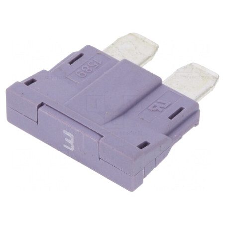 Siguranță Auto 3A 250VAC 58VDC 19mm UNIVAL | Electronic-mag.ro | Componente Electronice