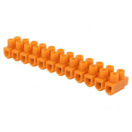 Regletă Conexiuni Terminal cu Șurub 4mm2 32A 12 Piste | Electronic-mag.ro | Componente Electronice