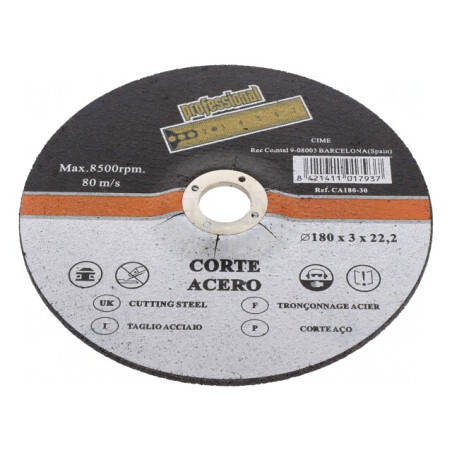 Disc Tăiere Metal Ø180mm 3mm | Electronic-mag.ro | Componente Electronice