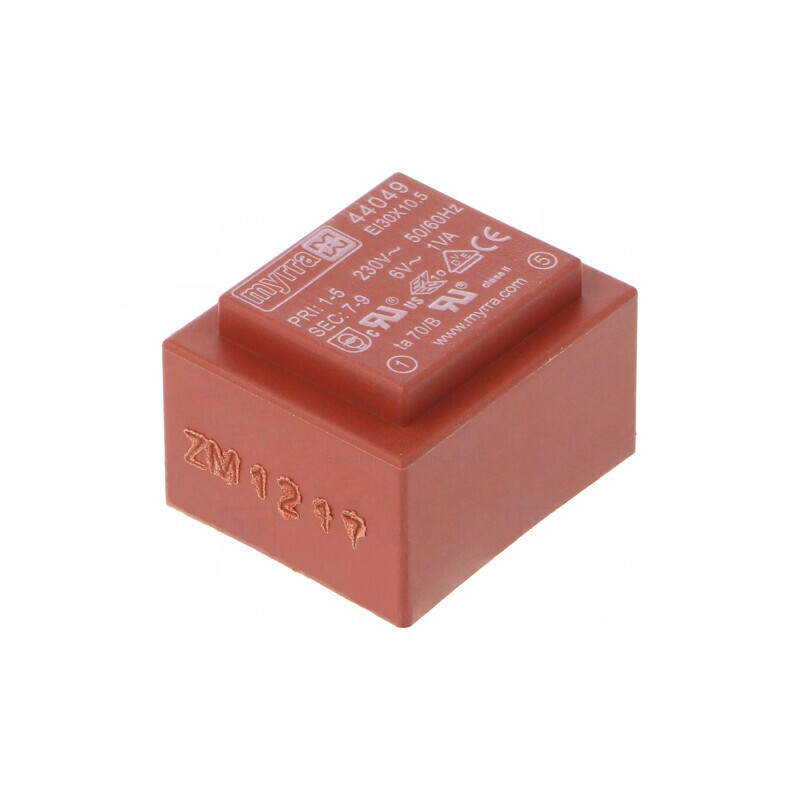 Transformator încapsulat 1VA 230V 6V PCB | Electronic-mag.ro | Componente Electronice