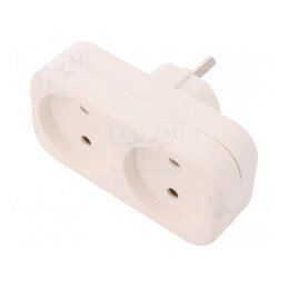 Splitter de Alimentare AC 2P 230V 16A Rotund | Electronic-mag.ro | Componente Electronice