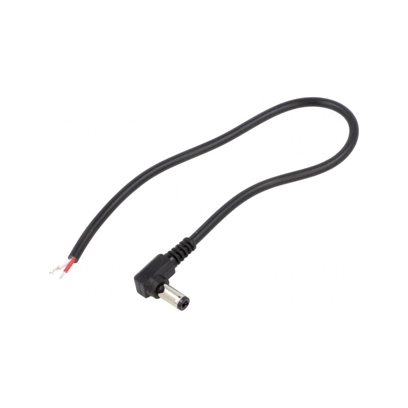 Cablu DC 5,5/2,5 mm 0,25m Negru | Electronic-mag.ro | Componente Electronice