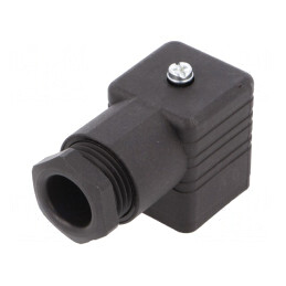 Conector Valvă Mufă 18mm 4-PIN 90° | Electronic-mag.ro | Componente Electronice
