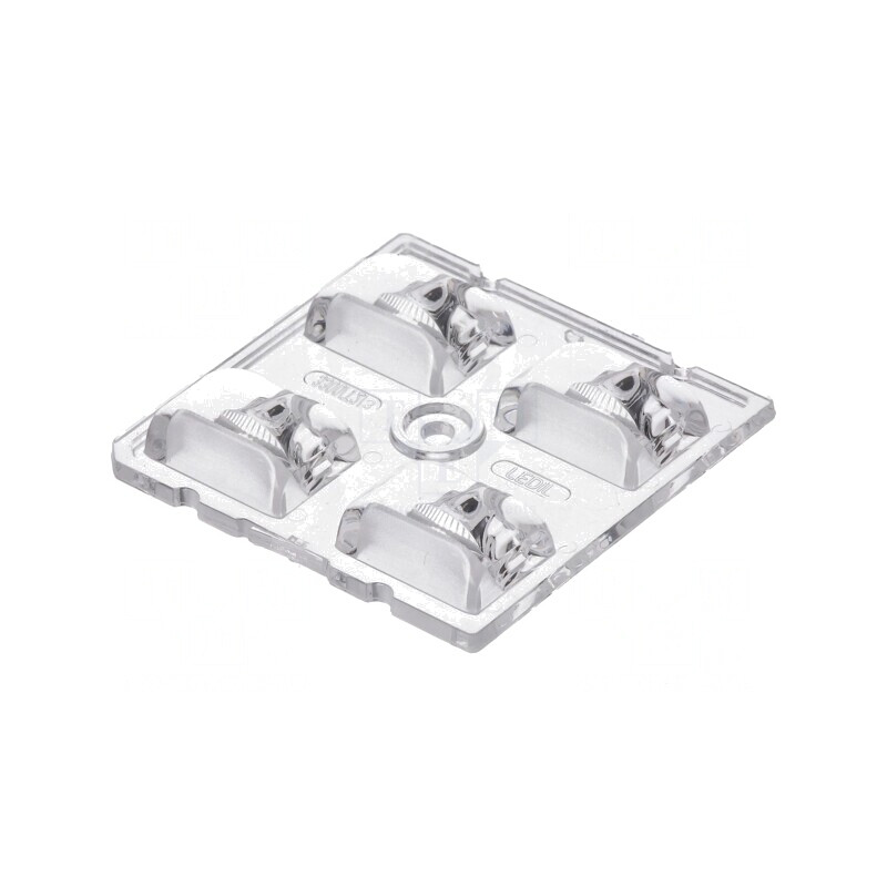 Lentilă LED pătrată transparentă 7.7mm | Electronic-mag.ro | Componente Electronice
