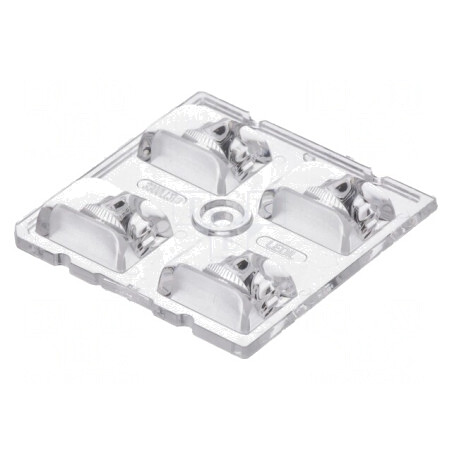 Lentilă LED pătrată transparentă 7.7mm | Electronic-mag.ro | Componente Electronice