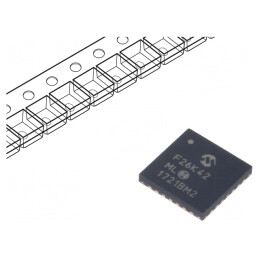 Microcontroler PIC18 64kB 64MHz 2.3-5.5V SMD QFN28 | Electronic-mag.ro | Componente Electronice