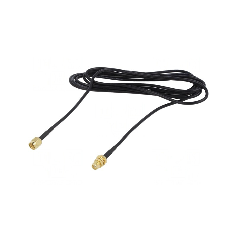 Cablu SMA 50Ω 2m Negru | Electronic-mag.ro | Componente Electronice
