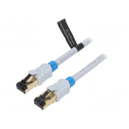 Cablu Patch S/FTP Cat6 PVC Gri 0.75m Conector Aurit | Electronic-mag.ro | Componente Electronice