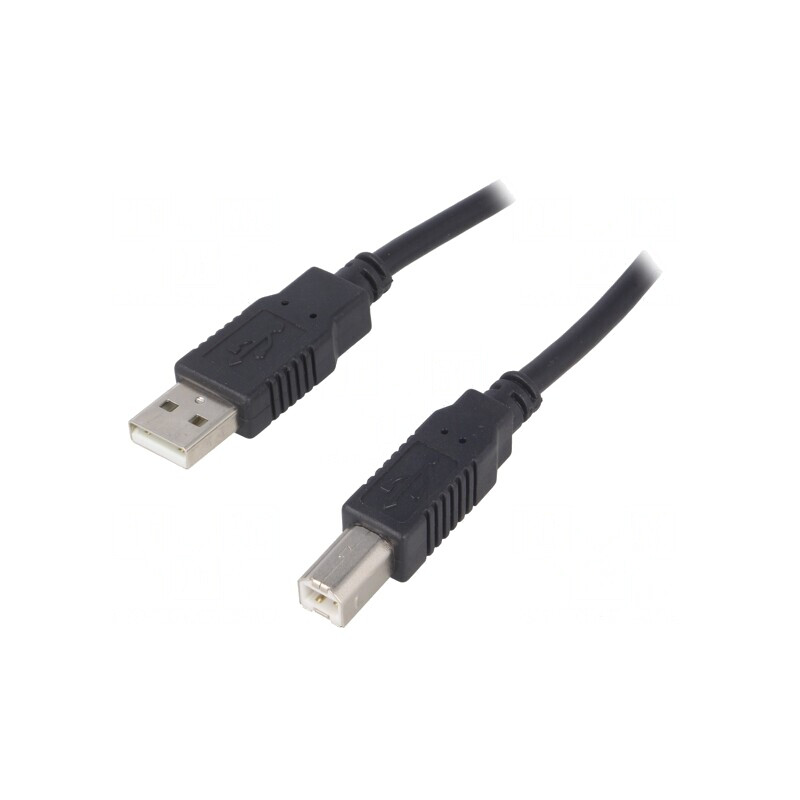 Cablu USB 2.0 A-B 3m Negru | Electronic-mag.ro | Componente Electronice Cablu USB 2.0 A-B 3m Negru | Electronic-mag.ro | Componente Electronice