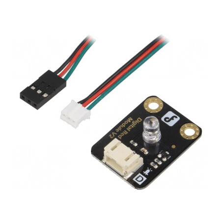 Modul LED Gravity 3,3-5VDC Roșu | Electronic-mag.ro | Componente Electronice
