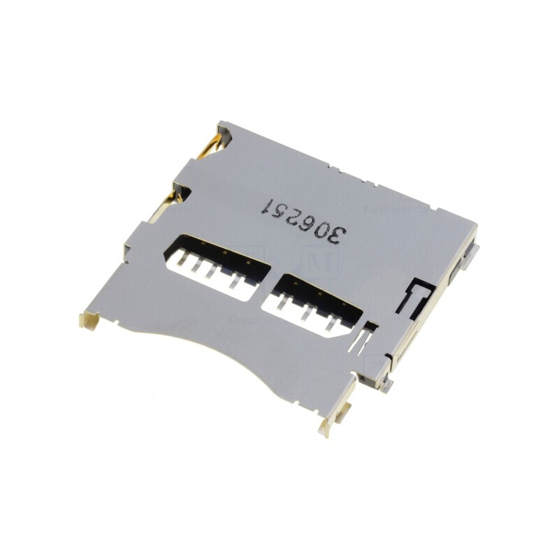 Conector Carduri SD SMT Aurit 9 PIN | Electronic-mag.ro | Componente Electronice Conector Carduri SD SMT Aurit 9 PIN | Electronic-mag.ro | Componente Electronice