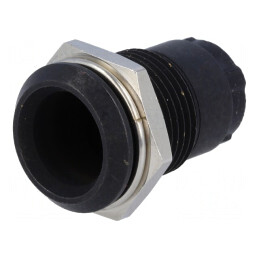 Montură LED 10mm Încastrată Metalică Neagră | Electronic-mag.ro | Componente Electronice