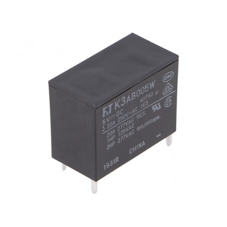 Releu Electromagnetic SPST-NO 5VDC 25A FTR-K3 | Electronic-mag.ro | Componente Electronice