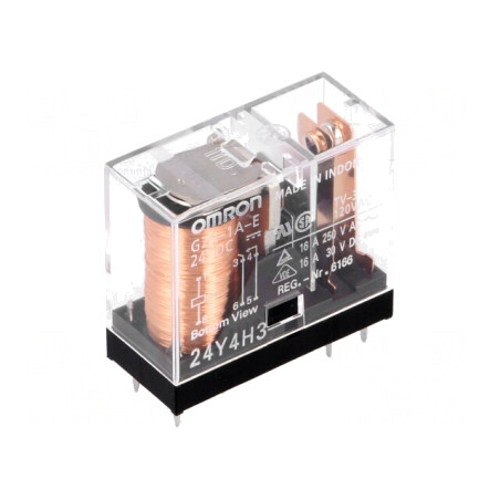 Releu Electromagnetic 24VDC 16A 250VAC PCB | Electronic-mag.ro | Componente Electronice