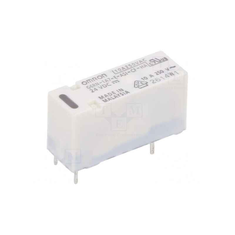 Releu electromagnetic 24VDC 10A/250VAC PCB | Electronic-mag.ro | Componente Electronice