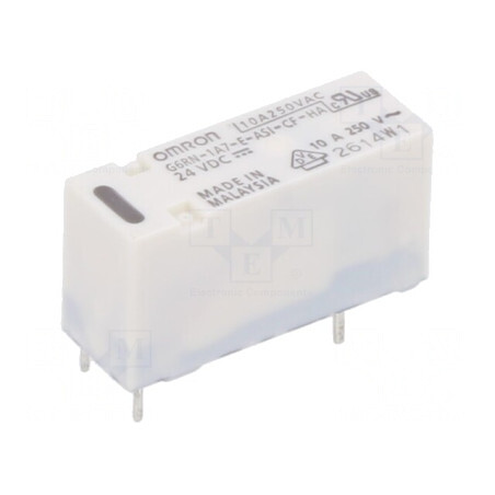 Releu electromagnetic 24VDC 10A/250VAC PCB | Electronic-mag.ro | Componente Electronice