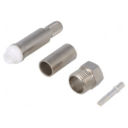 Adaptor FME Mamă Crimpat pe Cablu cu Izolație Polipropilenă | Electronic-mag.ro | Componente Electronice