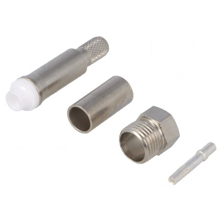 Adaptor FME Mamă Crimpat pe Cablu cu Izolație Polipropilenă | Electronic-mag.ro | Componente Electronice