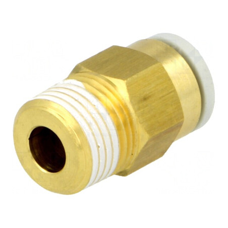 Racord Push-in Filetat Simplu 1-10 bar Alamă R 1/8 | Electronic-mag.ro | Componente Electronice