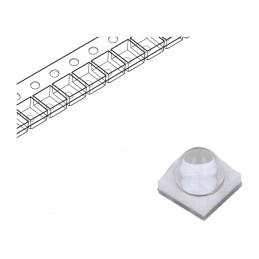 LED UV 3W 385-390nm 35° 1000mA