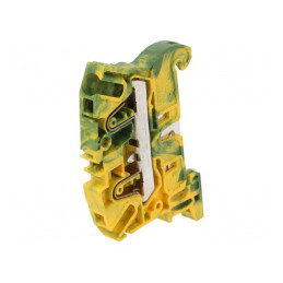 Terminal Îmbinare Șine 0,5-4mm2 2 Borne Galben-Verde | Electronic-mag.ro | Componente Electronice
