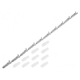Terminale Rotunde cu Protecție pe Cablu 0.5-2mm² Set 10 Buc. | Electronic-mag.ro | Componente Electronice