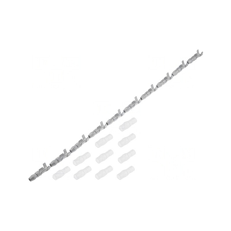 Terminale Rotunde cu Protecție pe Cablu 0.5-2mm² Set 10 Buc. | Electronic-mag.ro | Componente Electronice