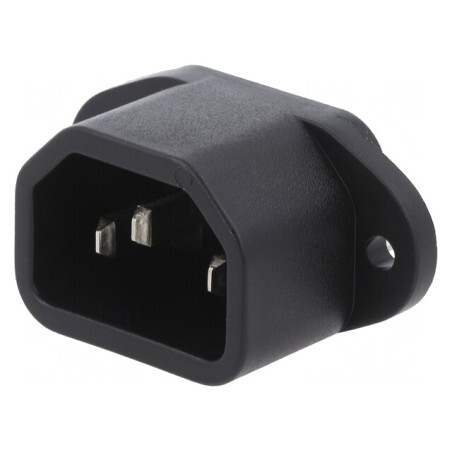 Conector Alimentare AC IEC 60320 10A 250VAC | Electronic-mag.ro | Componente Electronice