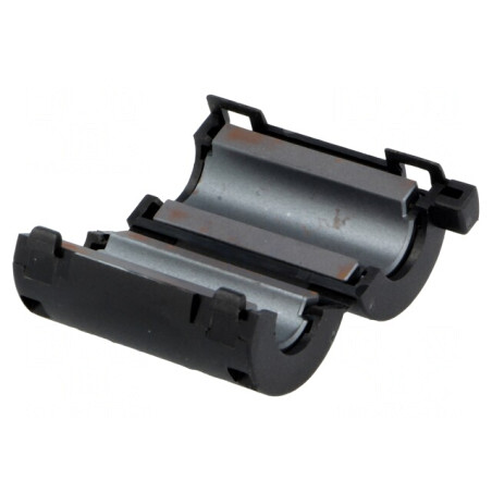 Ferită două piese cablu rotund 9mm 120Ω 19,5mm 20mm | Electronic-mag.ro | Componente Electronice
